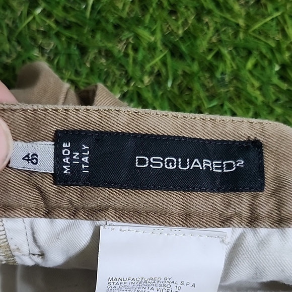DSQUARED2 Olive Green Trousers Made In Italy - Picture 6 of 7
